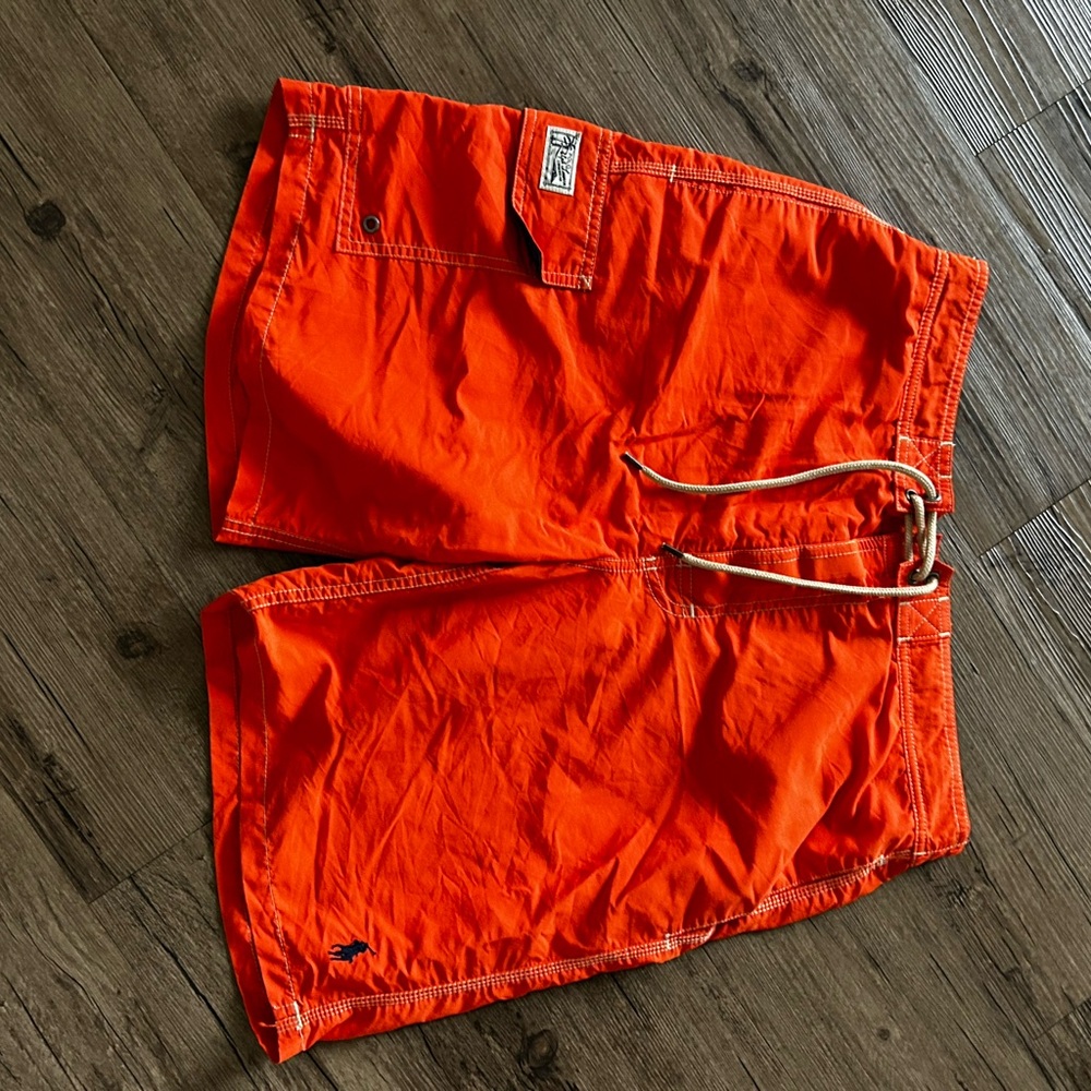 Polo by Ralph Lauren Orange Swim Trunks